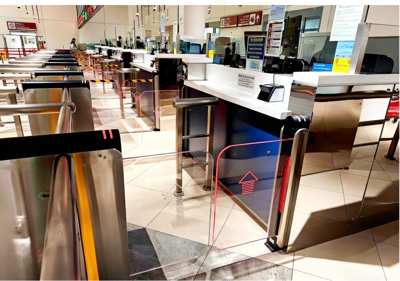 Customized sliding turnstile